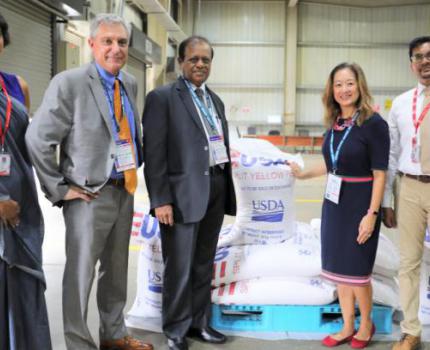 U.S. Donates 3,000 metric tons of food to feed Sri Lankan school children